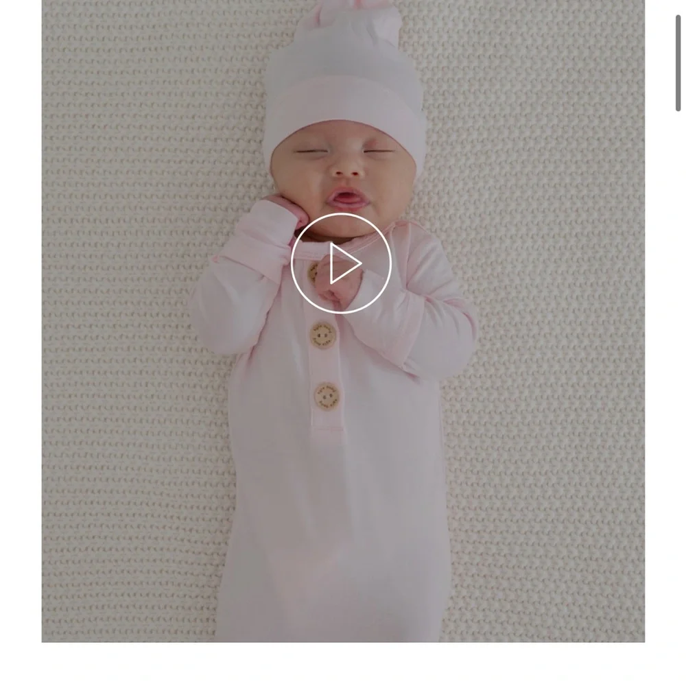 NWOT Kyte BABY Knotted Gown
